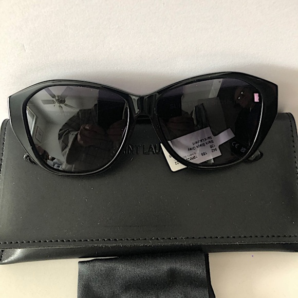 Saint Laurent 57mm Geometric Sunglasses - Picture 4 of 10